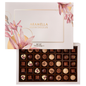 Aramella Belgian Chocolate Flower Box - 40 Pieces