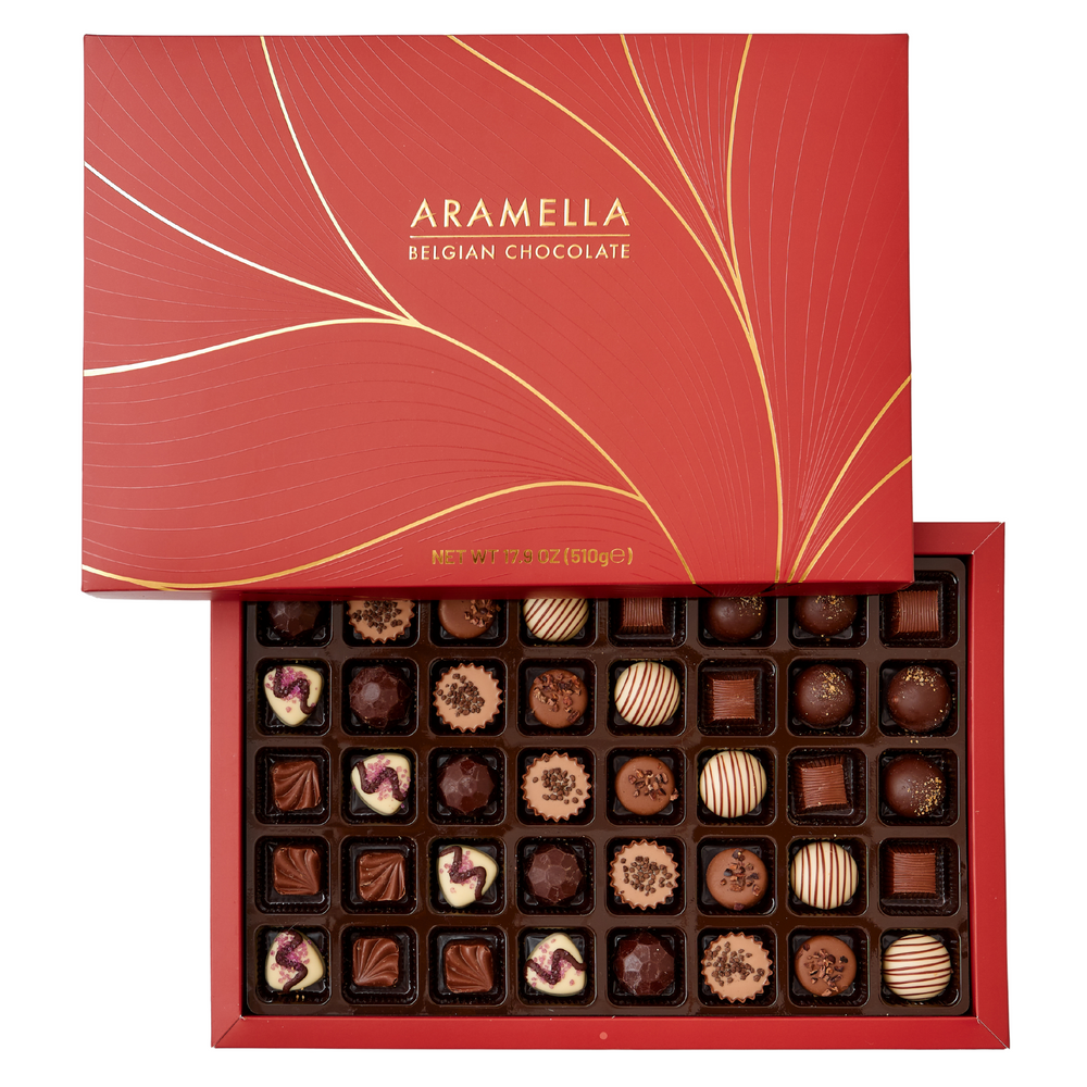 Aramella Belgian Chocolate Red Box - 40 Pieces