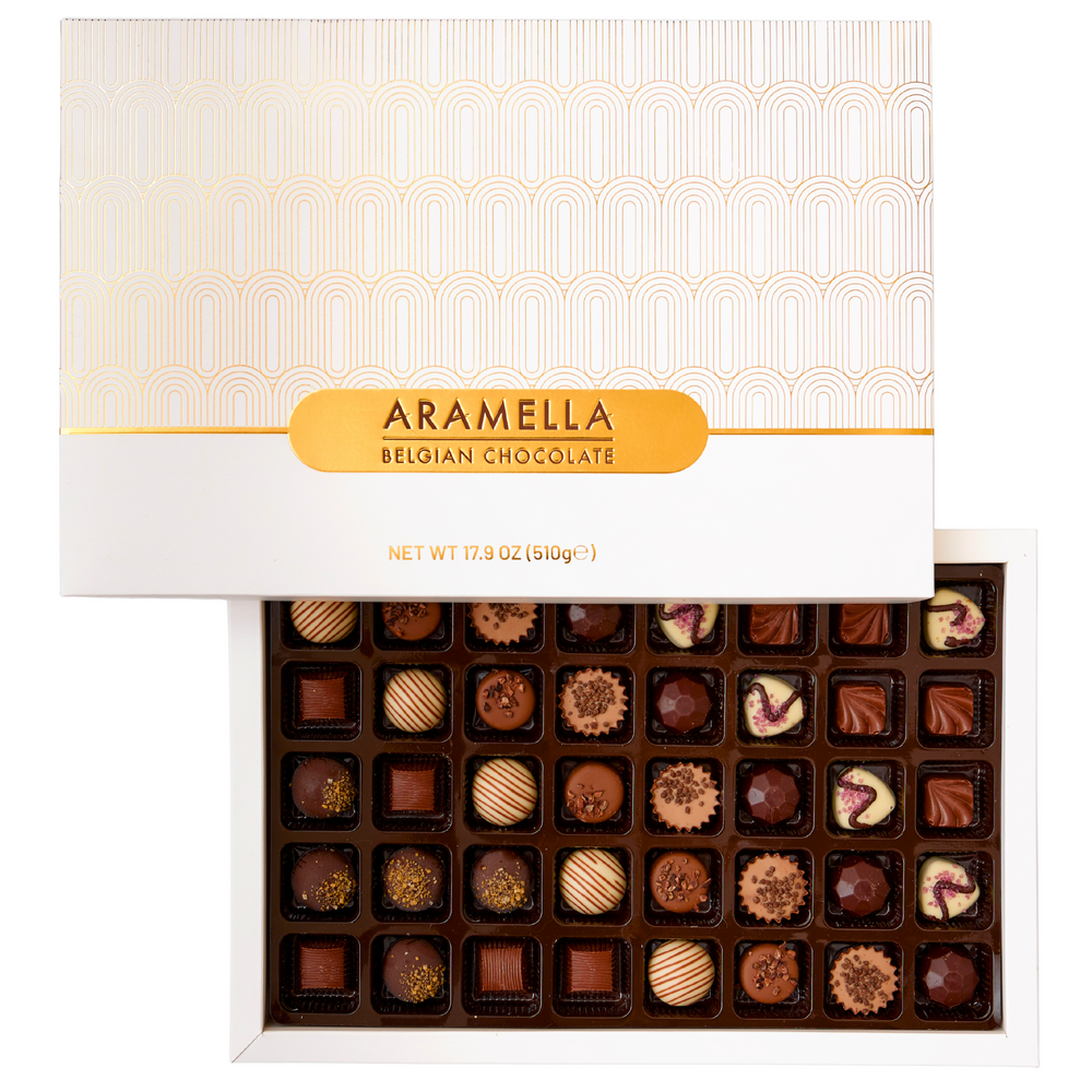 Aramella Belgian Chocolate White Box - 40 Pieces